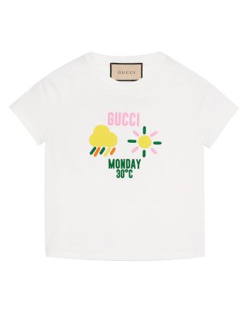 Gucci Women's Cotton Jersey T-Shirt White