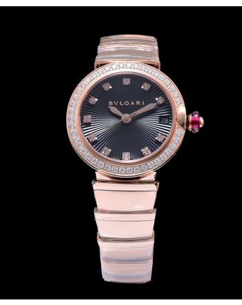 Bvlgari Lvcea Diamonds Automatic Watch Black