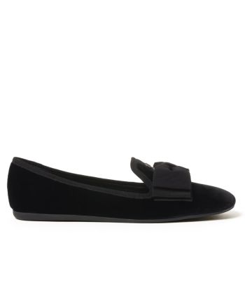 Miumiu Women's Velvet Slippers Black