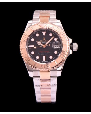 Rolex Yacht Master Watch Automatic Full Gold Black