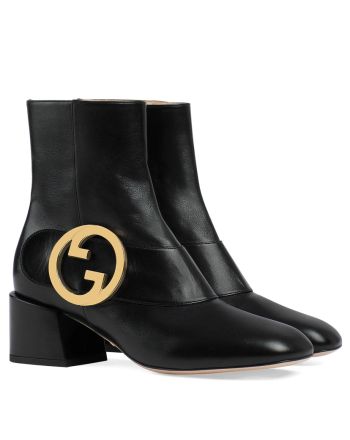 Gucci Women's Blondie Ankle Boot 700016 Black