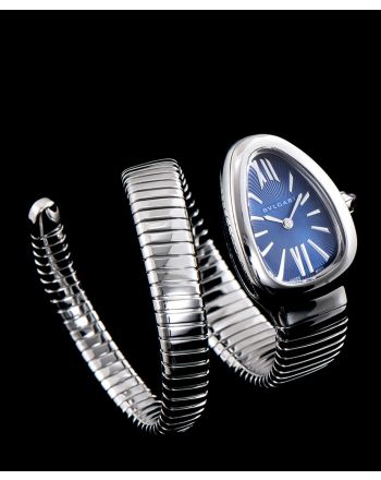 Bvlgari Stainless Steel Automatic Watch Blue