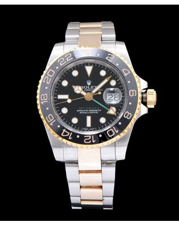 Rolex GMT Master Black Bezel Watches Golden